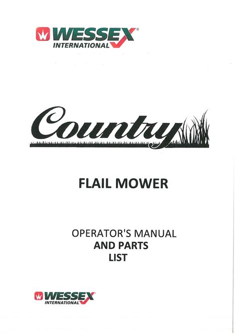 wessex flail mower parts